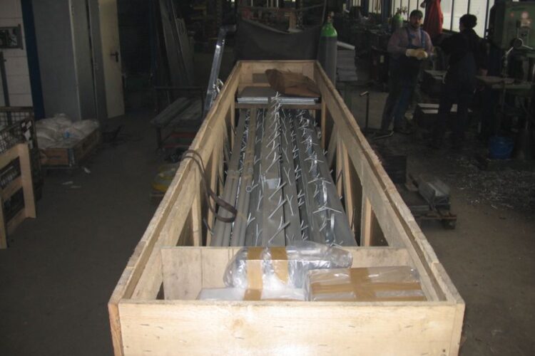 Fahrzeugwaagen-Exportbausatz für Transport in einer Holzkiste verpackt