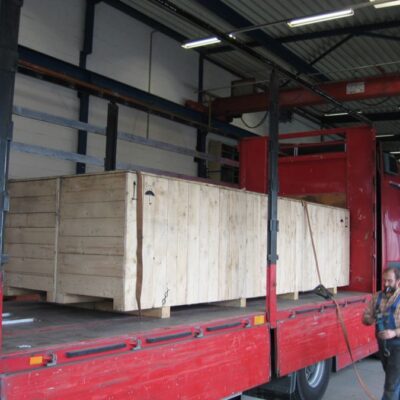 Fahrzeugwaagen-Exportbausatz für Transport in einer Holzkiste verpackt
