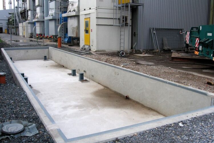 Betonfertigteil-Waagengrube für 2-tlg. Fahrzeugwaage